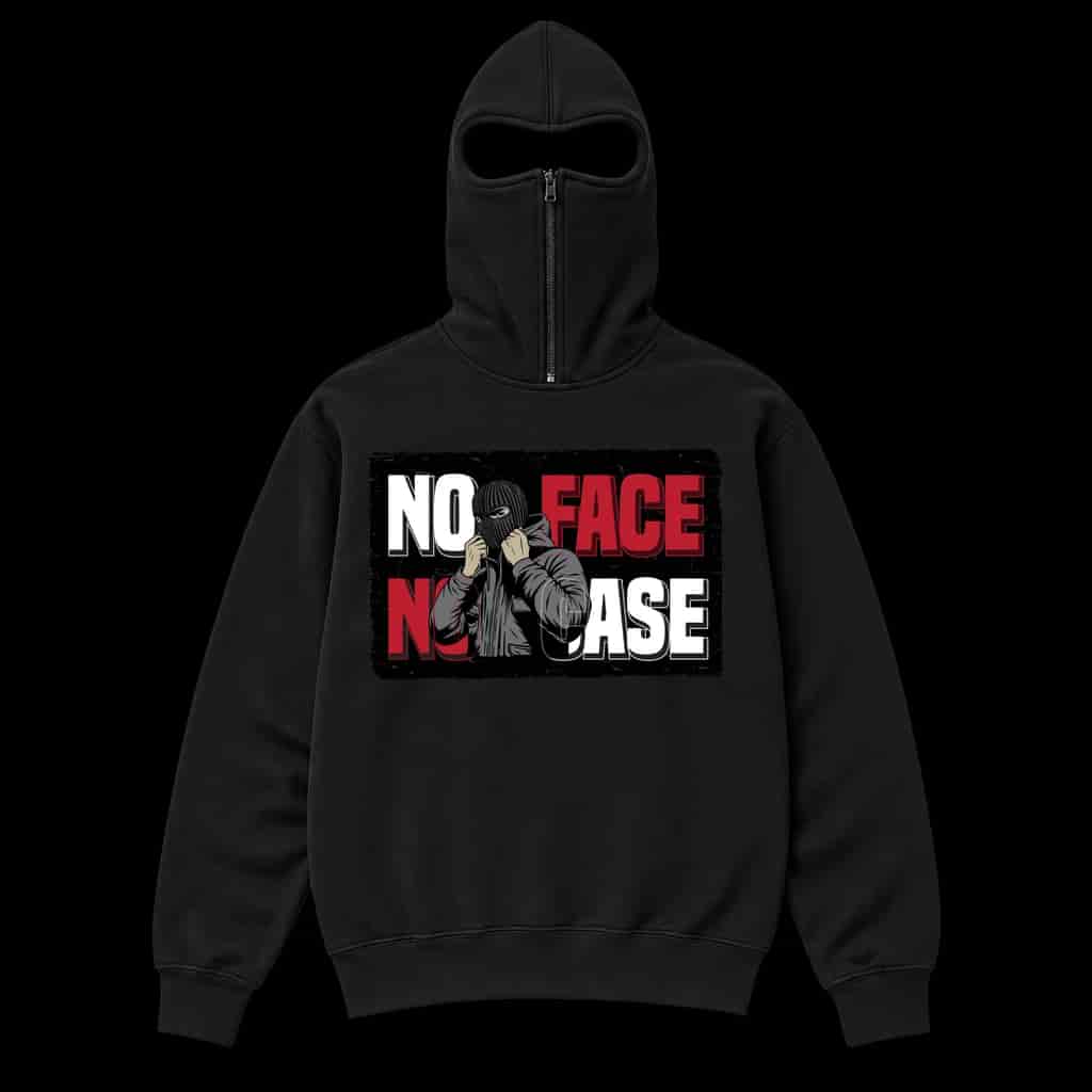 No face no case Ninja Kapuzenpullover