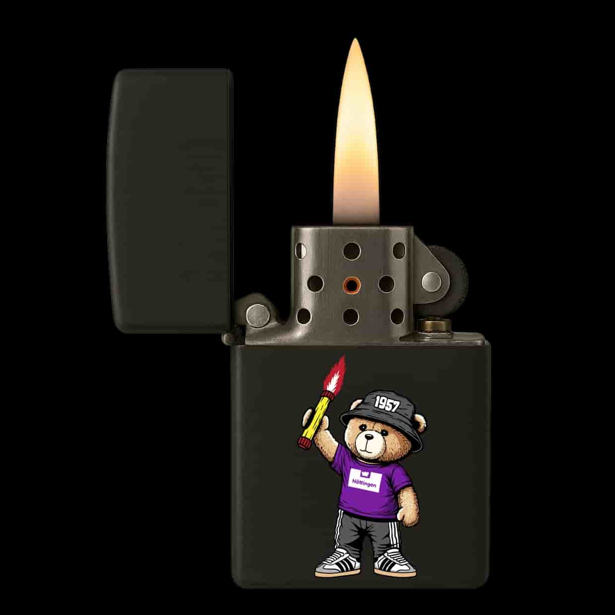 Nöttingen 1957 bear Feuerzeug