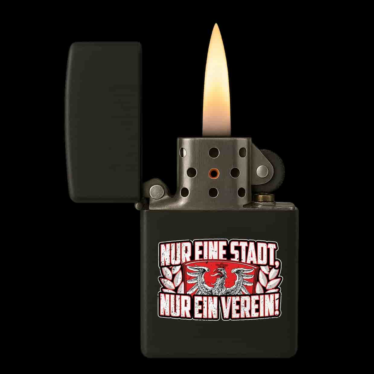 Nur eine stadt, Nur ein verein Feuerzeug
