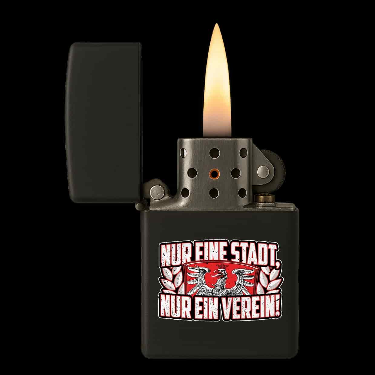 Nur eine stadt, Nur ein verein Feuerzeug