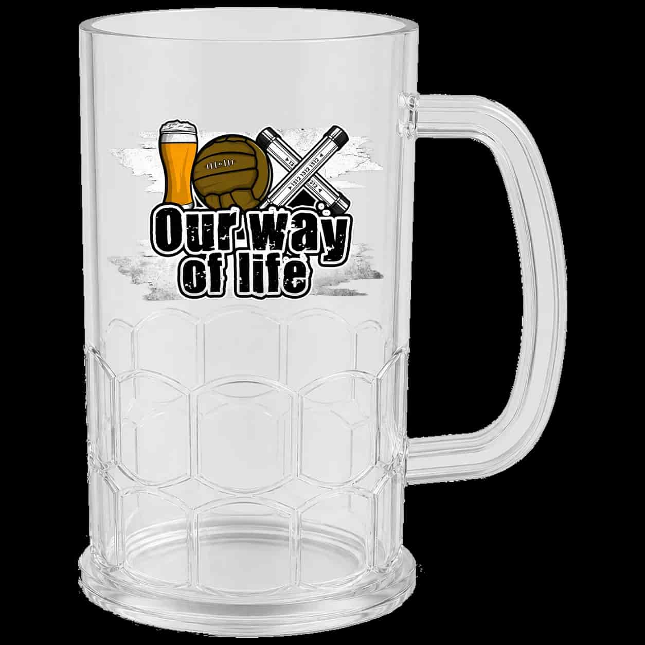Our way of life Bierkrug