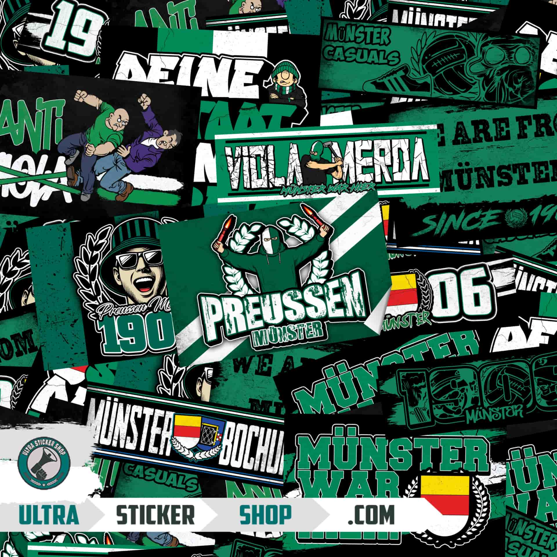 Preussen Münster Aufkleber-Mix