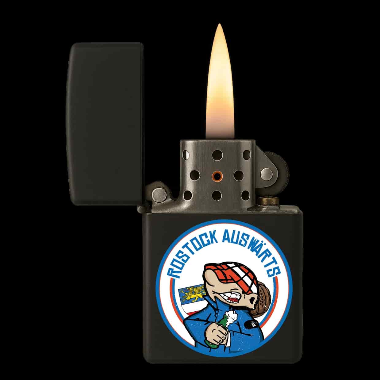Rostock auswärts Feuerzeug