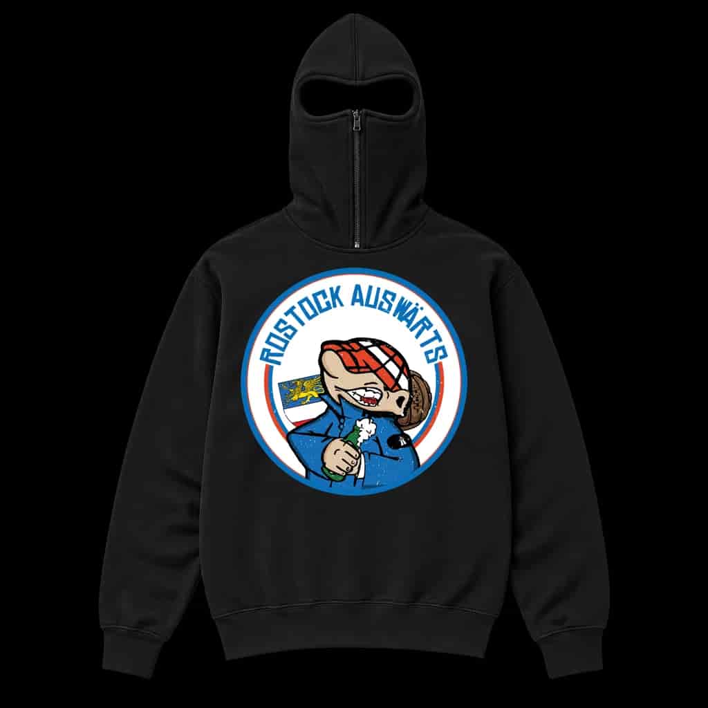 Rostock auswärts Ninja Kapuzenpullover