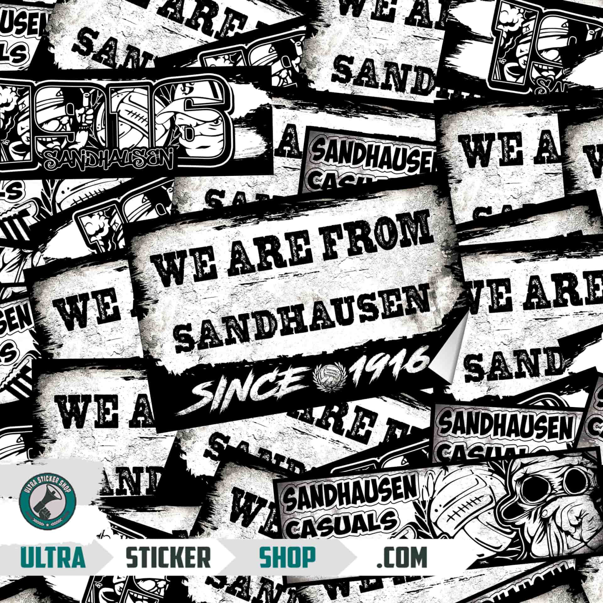 Sandhausen Aufkleber-Mix