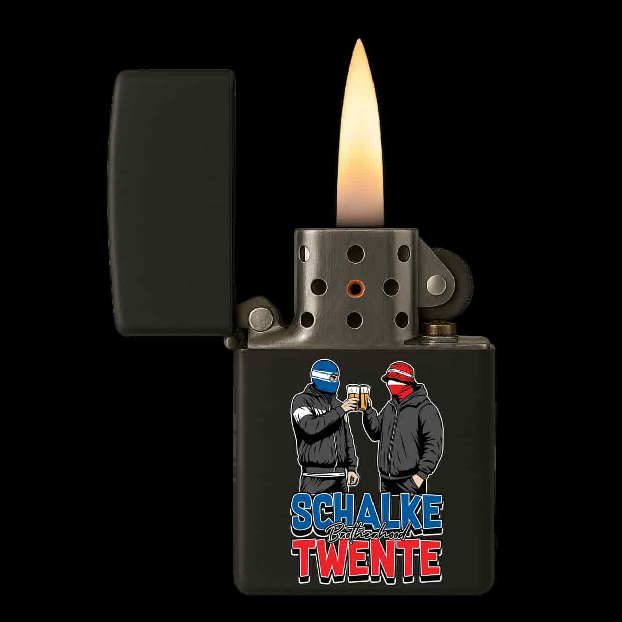 Schalke Brotherhood Twente Feuerzeug