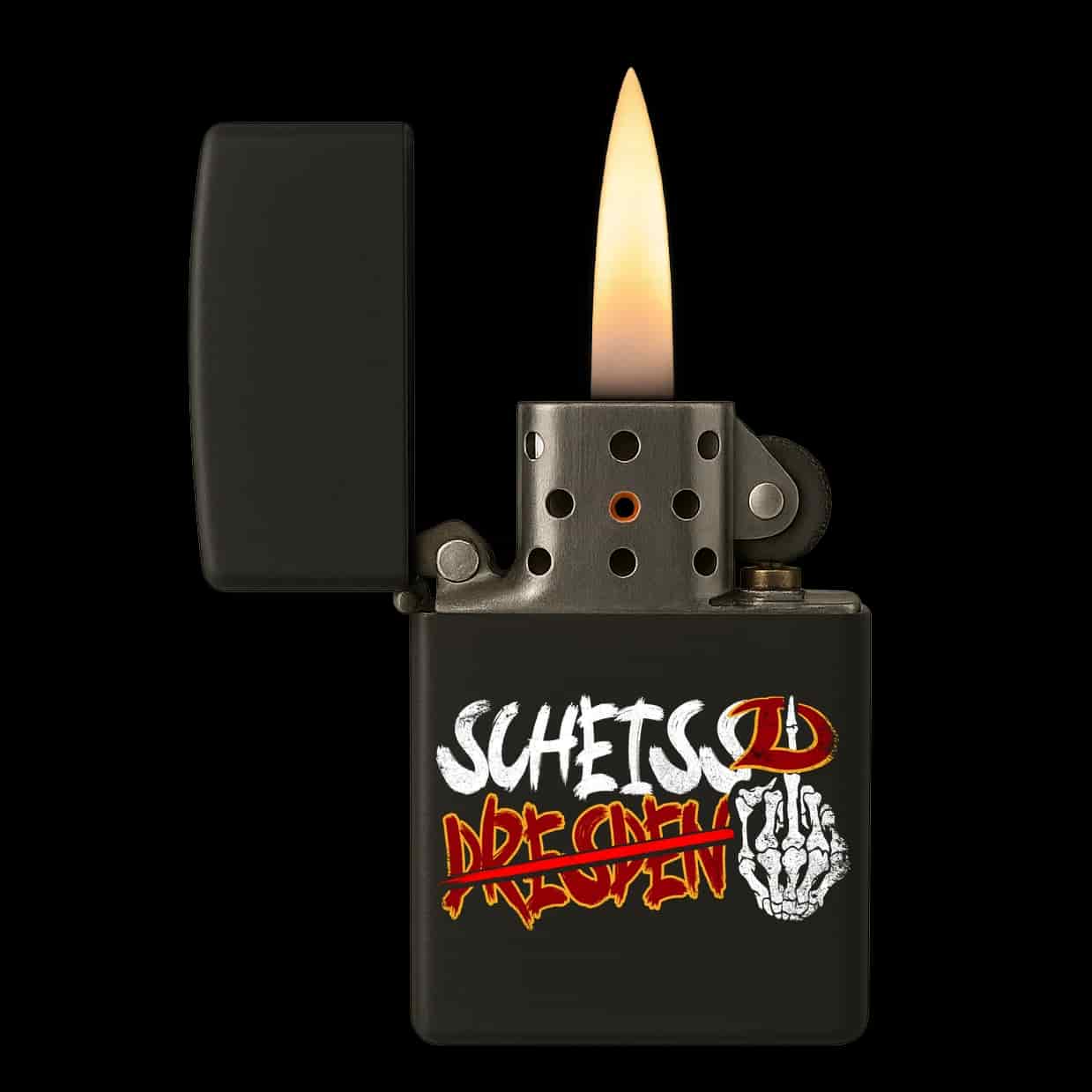 Scheiss Dresden Feuerzeug