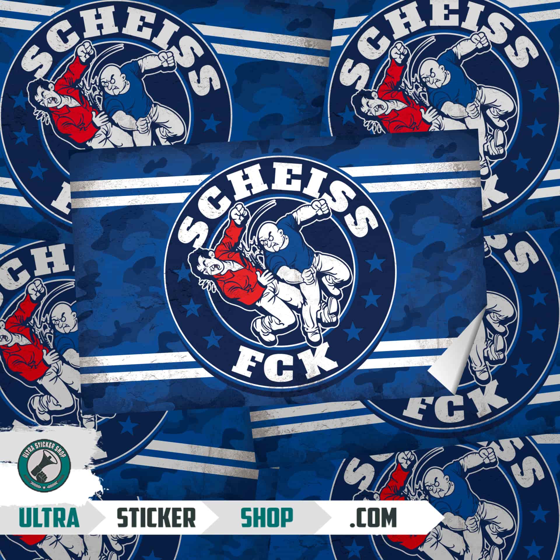 scheiss fck Aufkleber