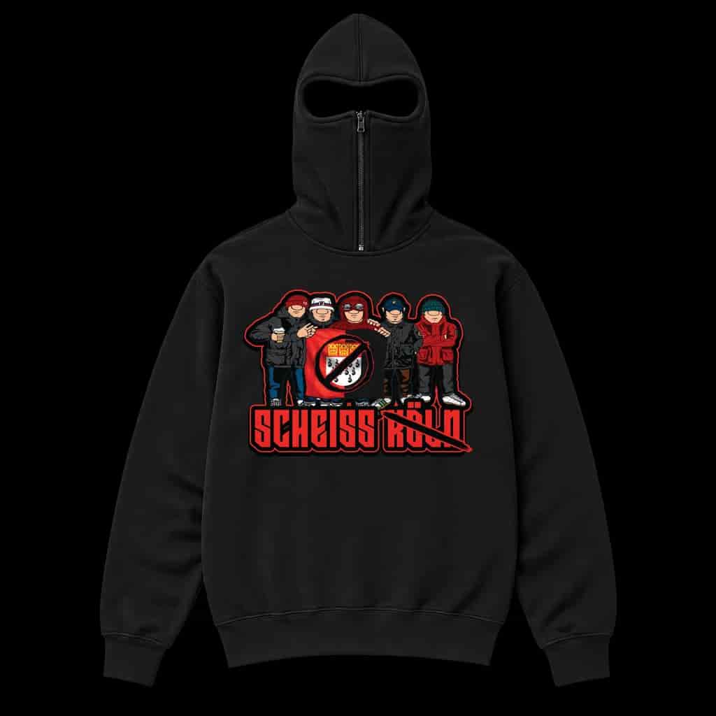 Scheiss Köln Ninja Kapuzenpullover
