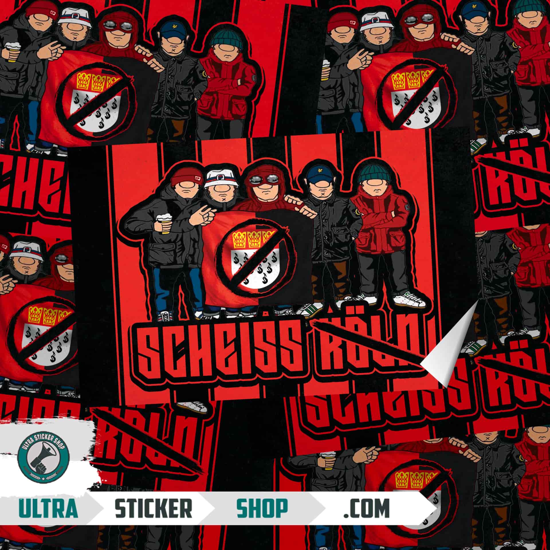 Scheiss Köln Aufkleber