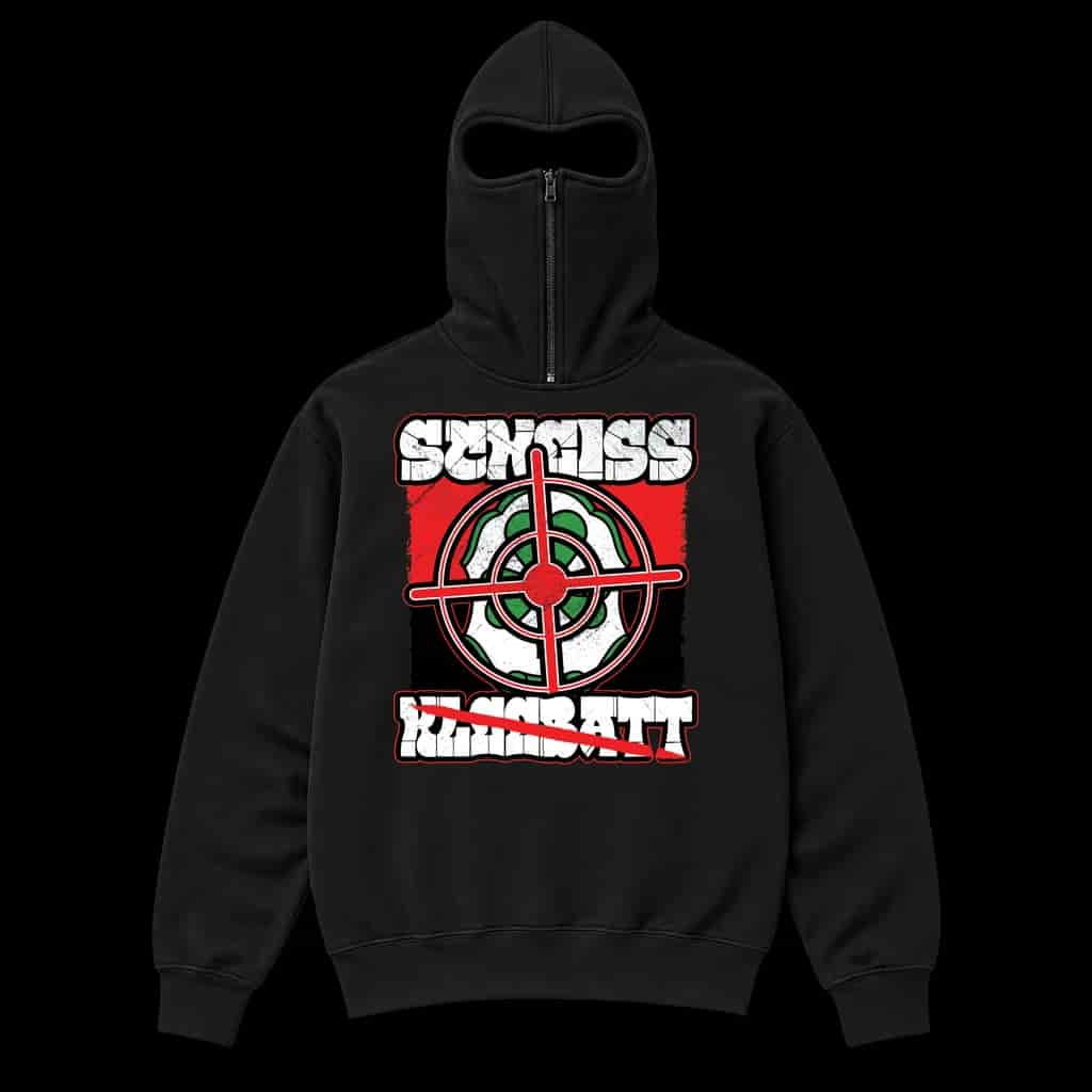 Scheiss kleebatt Ninja Kapuzenpullover
