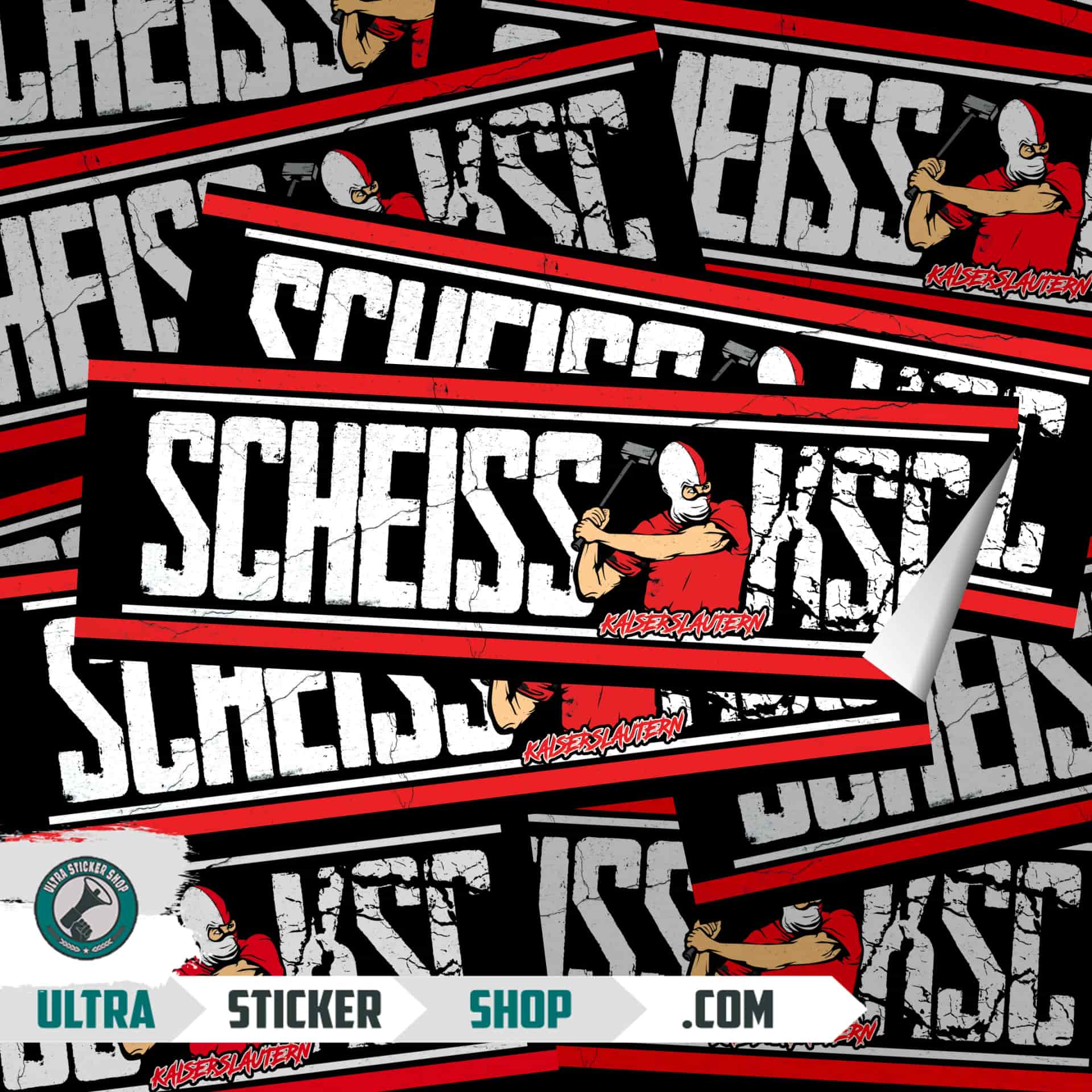 Scheiss ksc Aufkleber