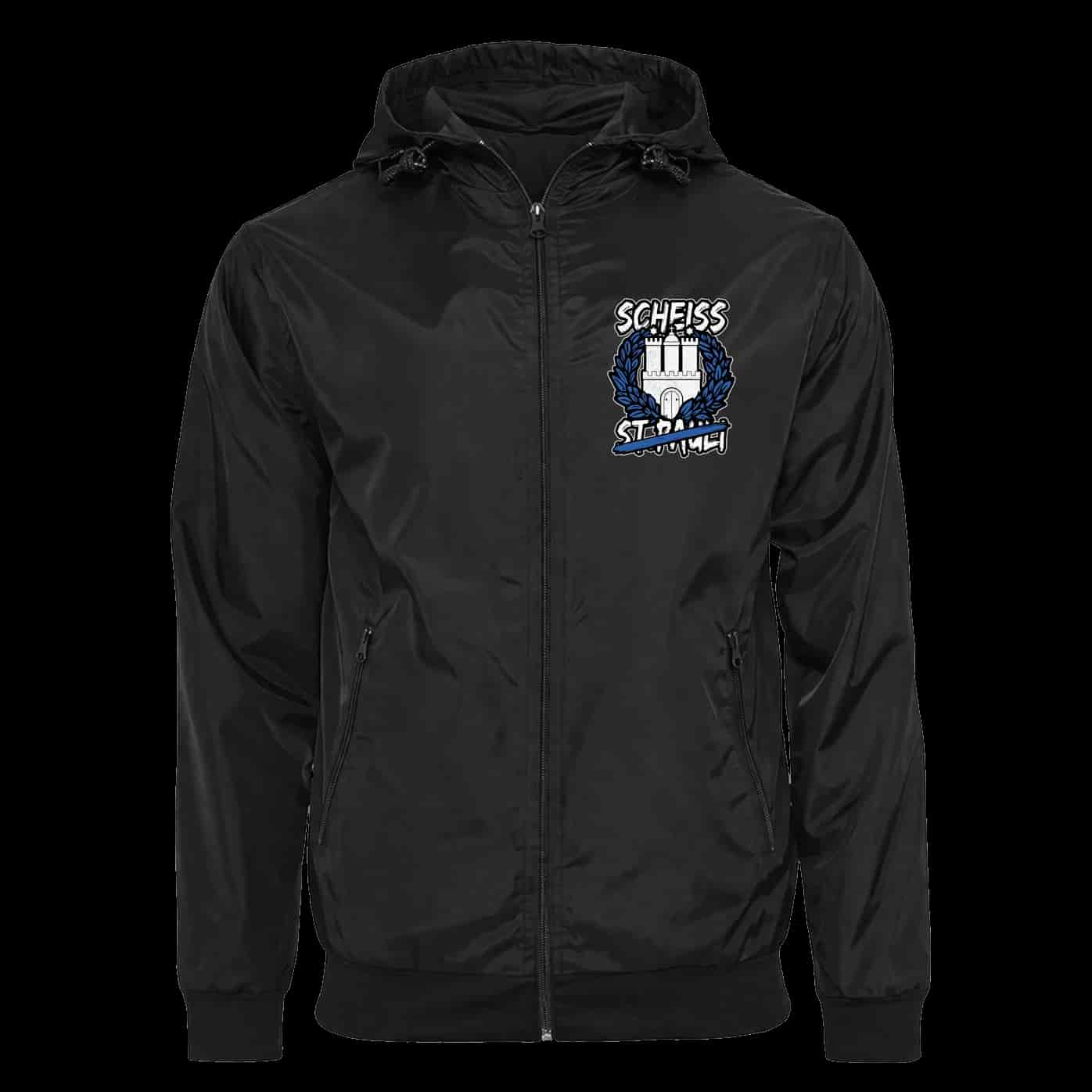 Scheiss St Pauli Jacke mit abnehmbarer Balaclava