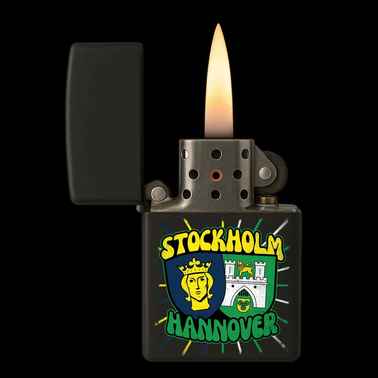 Stockholm X Hannover Feuerzeug