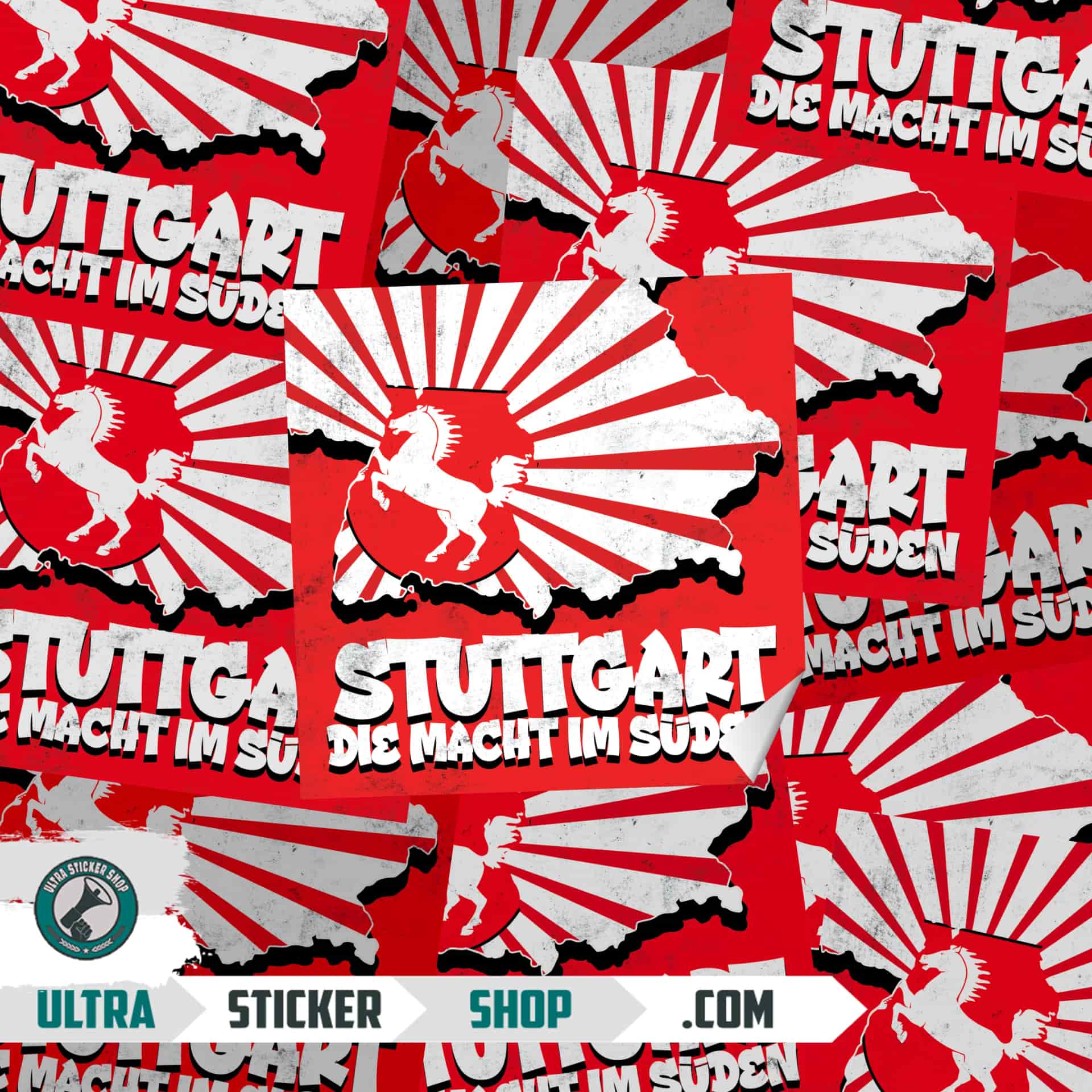 Stuttgart die macht im süden Aufkleber