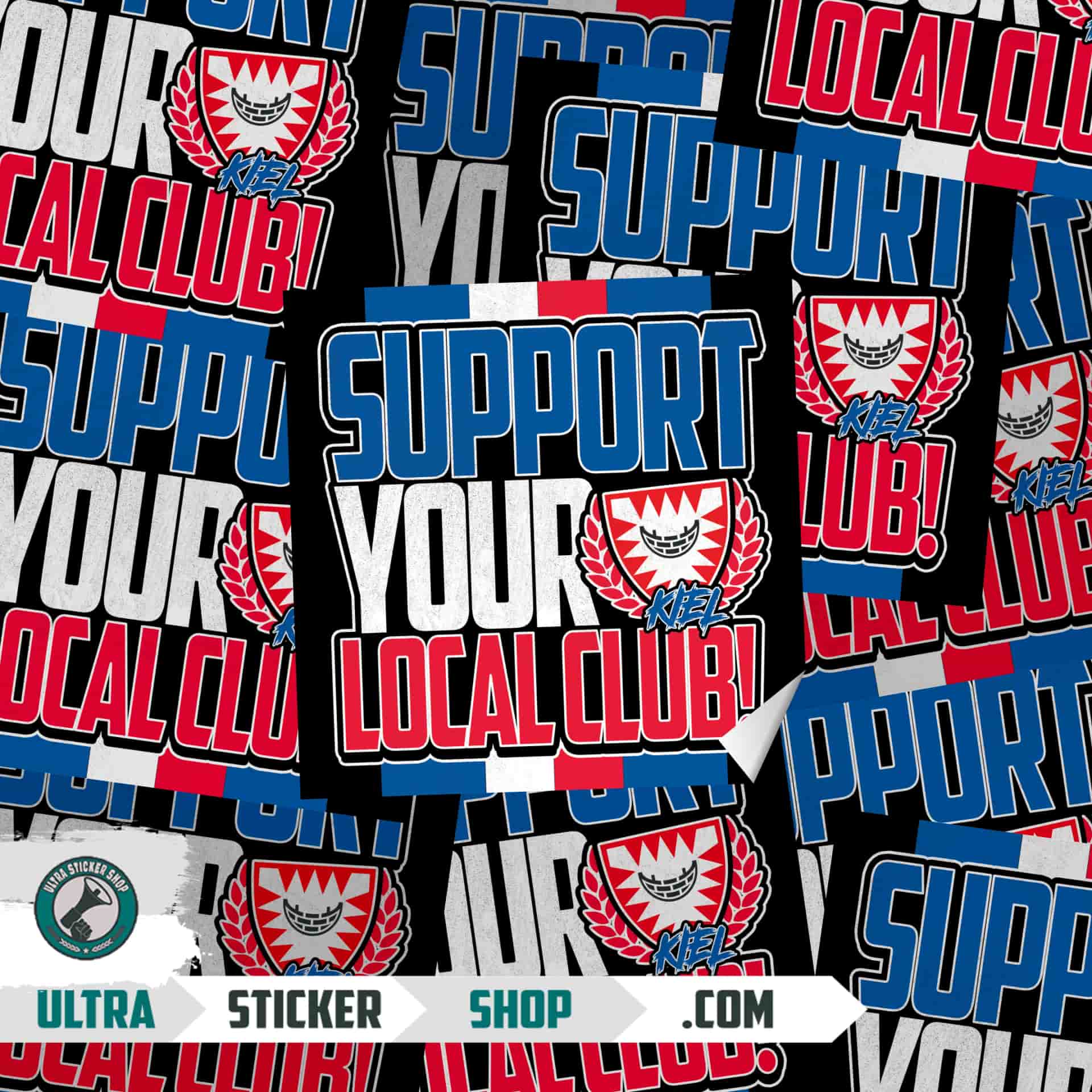 Support your local club (Kiel) Aufkleber
