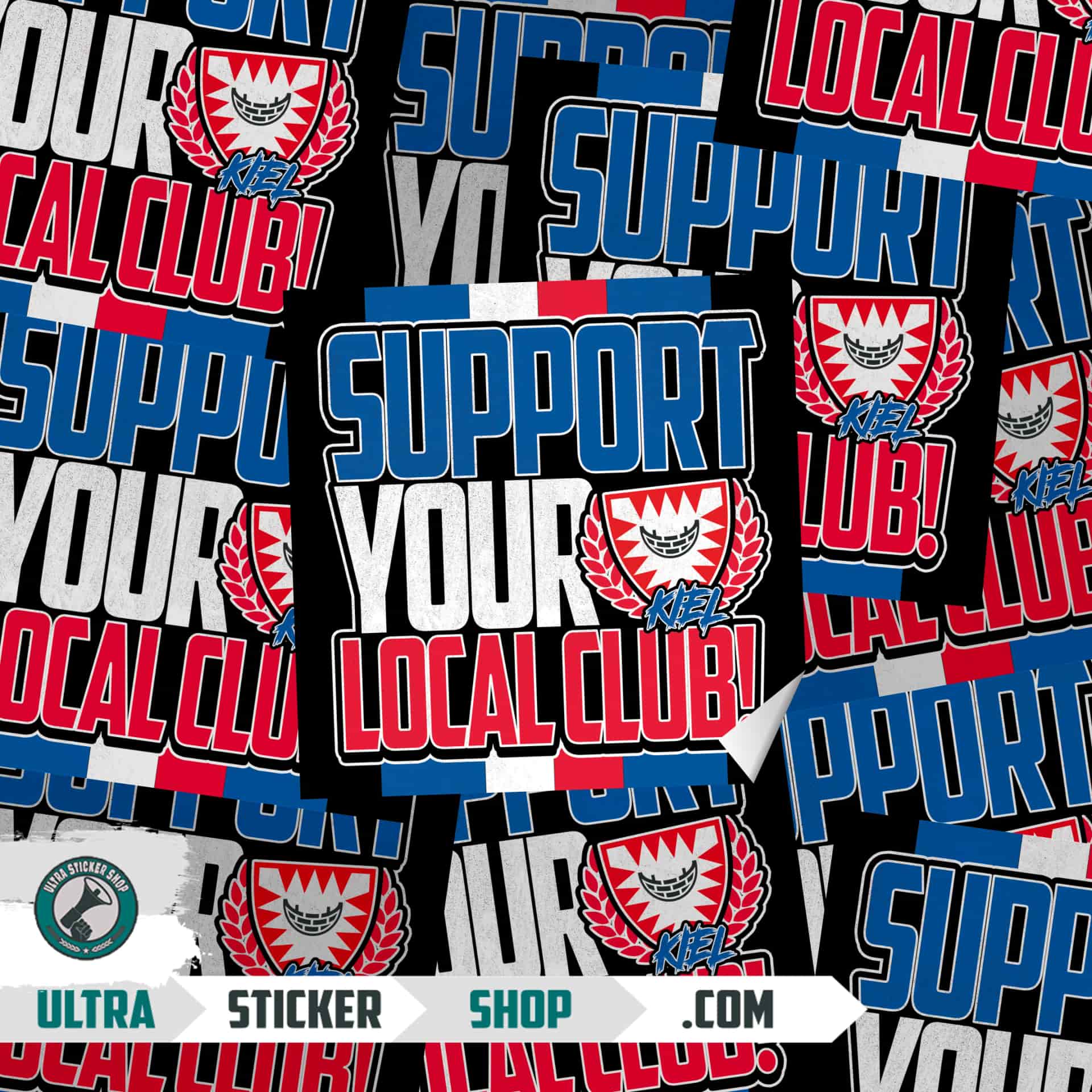 Support your local club (Kiel) Aufkleber