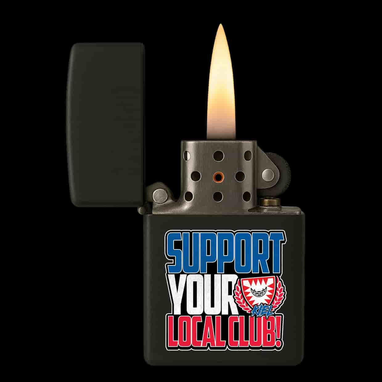 Support your local club (Kiel) Feuerzeug