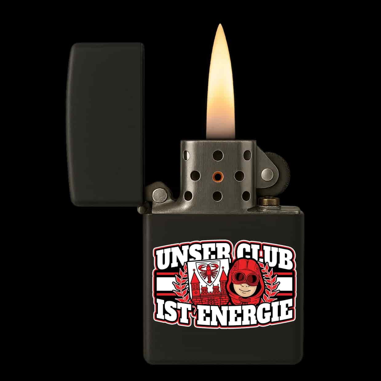Unser Club ist Energie Feuerzeug