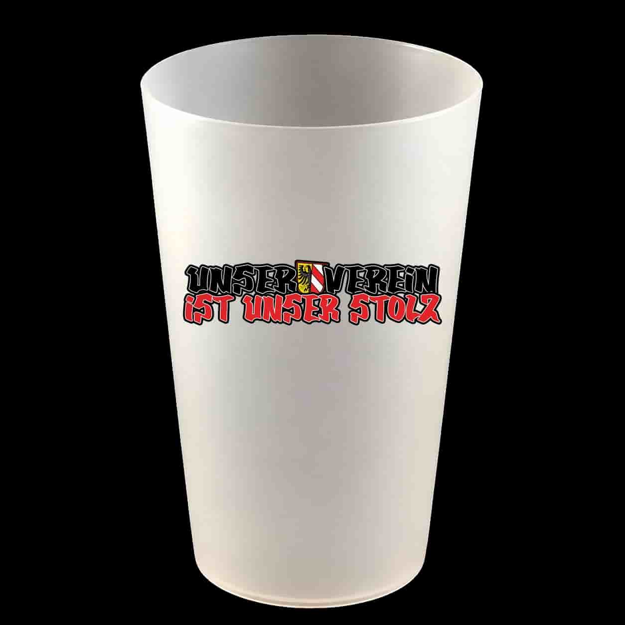 unser verein ist unser stolz Hartbecher