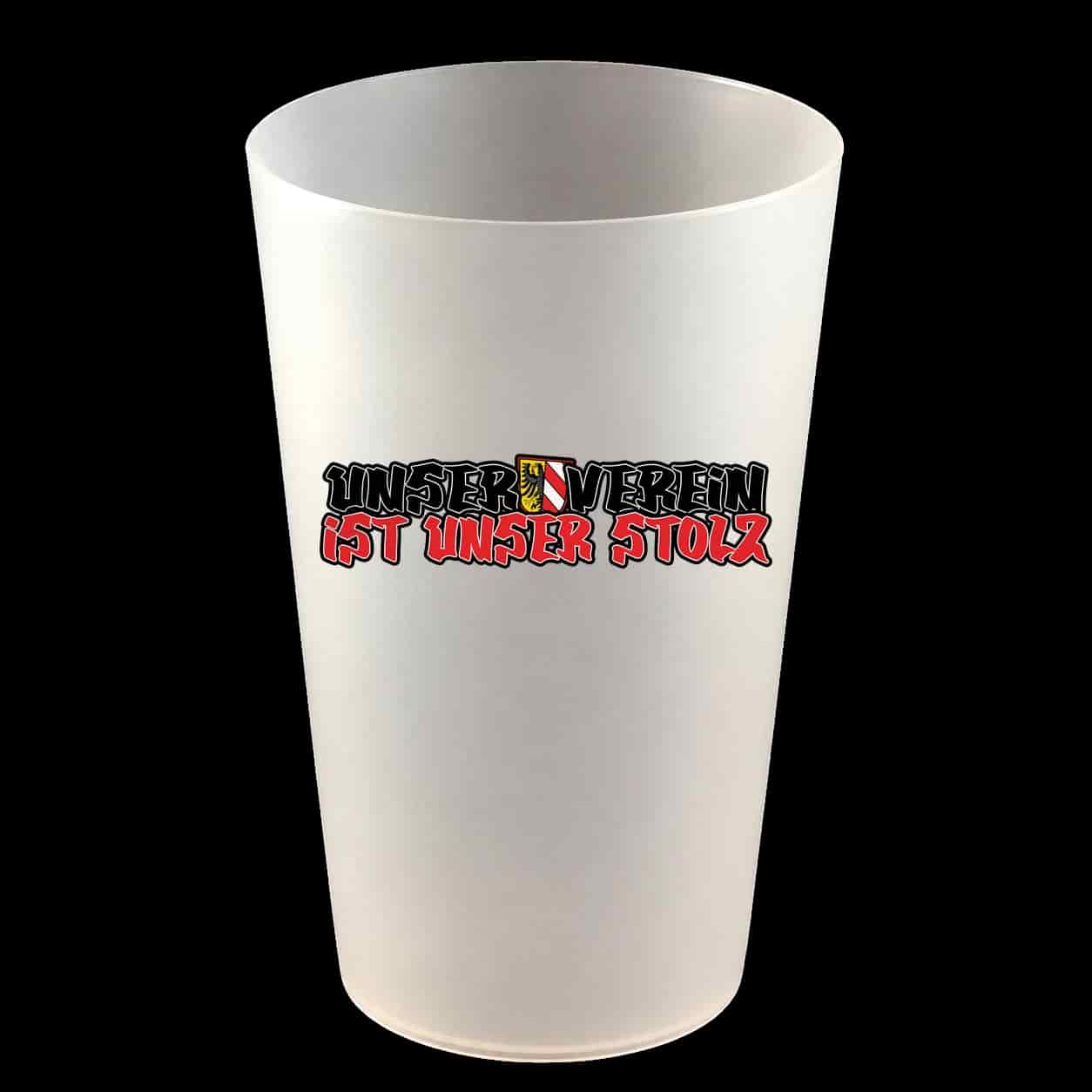 unser verein ist unser stolz Hartbecher