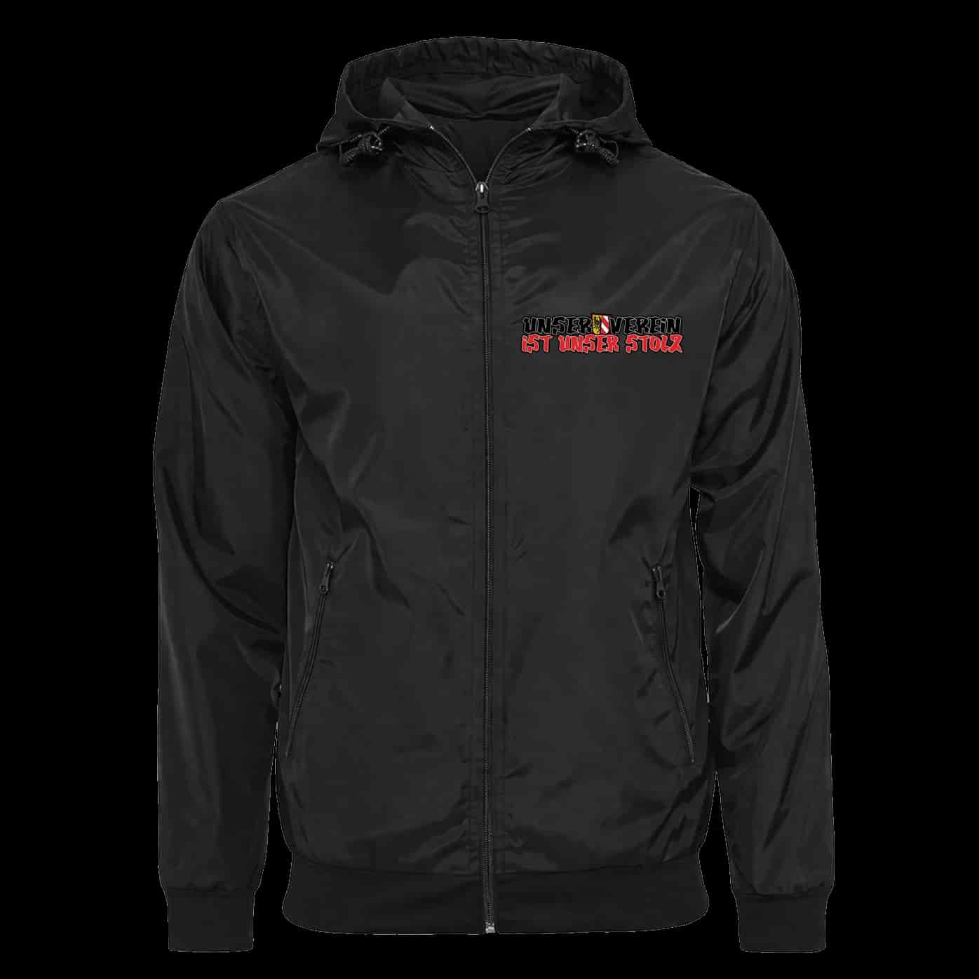 unser verein ist unser stolz Jacke mit abnehmbarer Balaclava