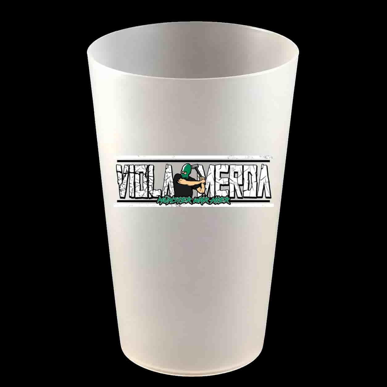 Viola merda Hartbecher