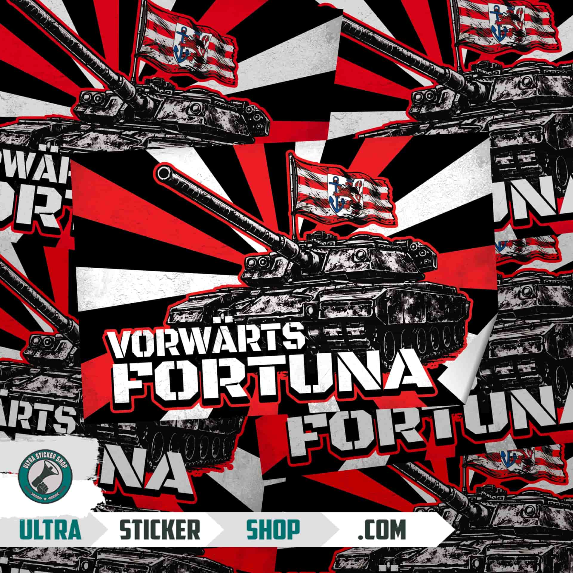 Vorwärts Fortuna Aufkleber