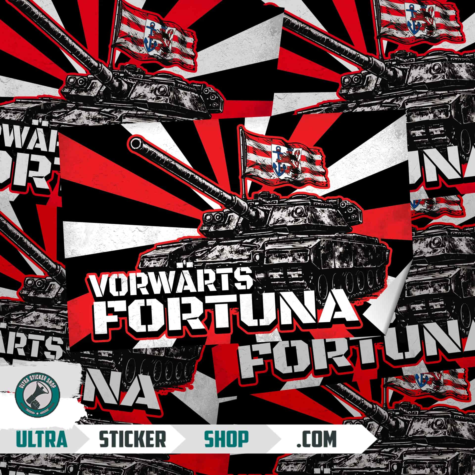 Vorwärts Fortuna Aufkleber