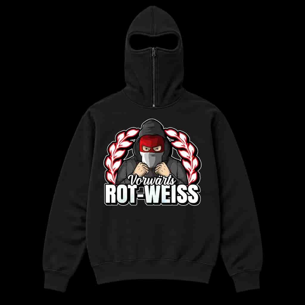 Vorwärts Rot-Weiss Ninja Kapuzenpullover