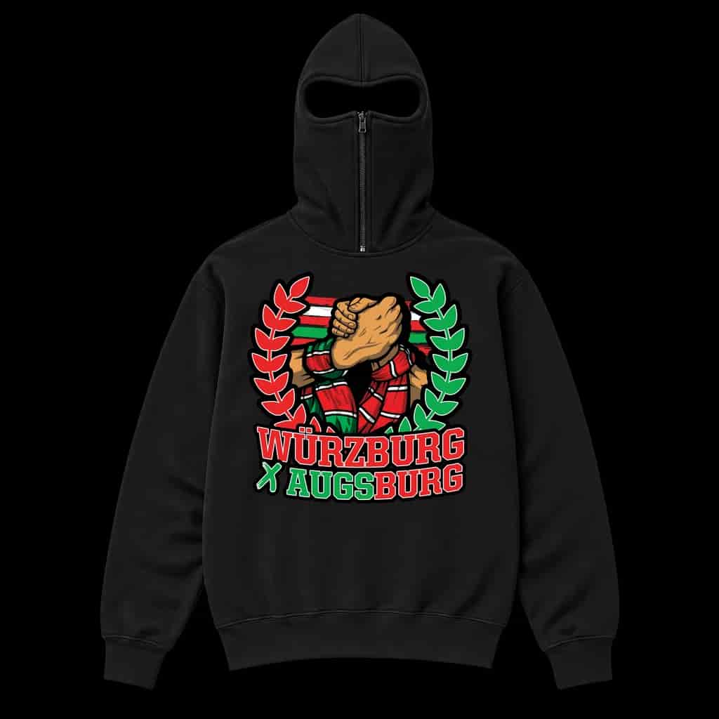 Würzburg X Augsburg Ninja Kapuzenpullover