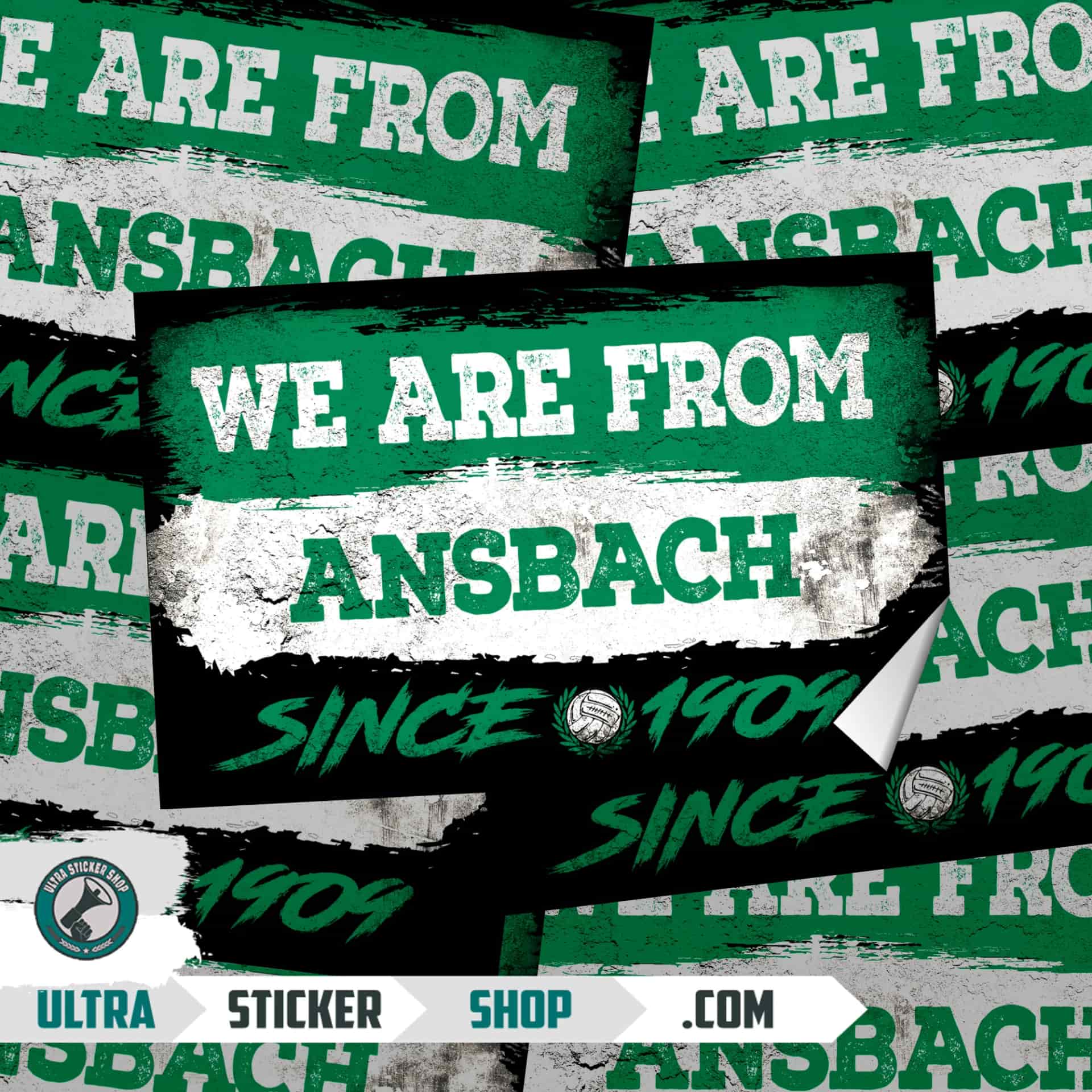 We Are From Ansbach 1909 Aufkleber