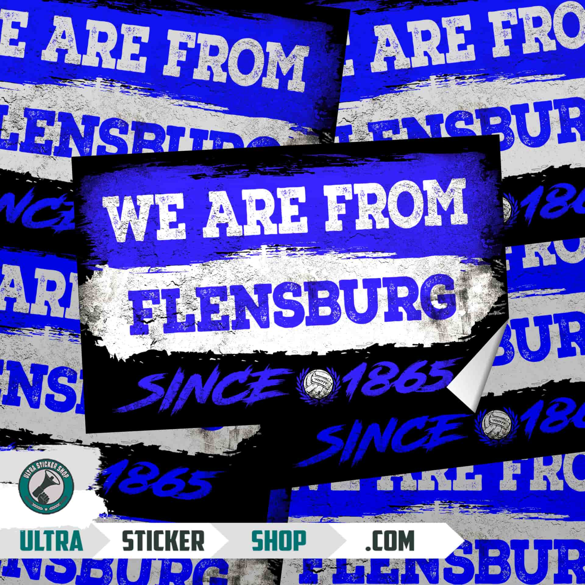 We Are From Flensburg 1865 Aufkleber