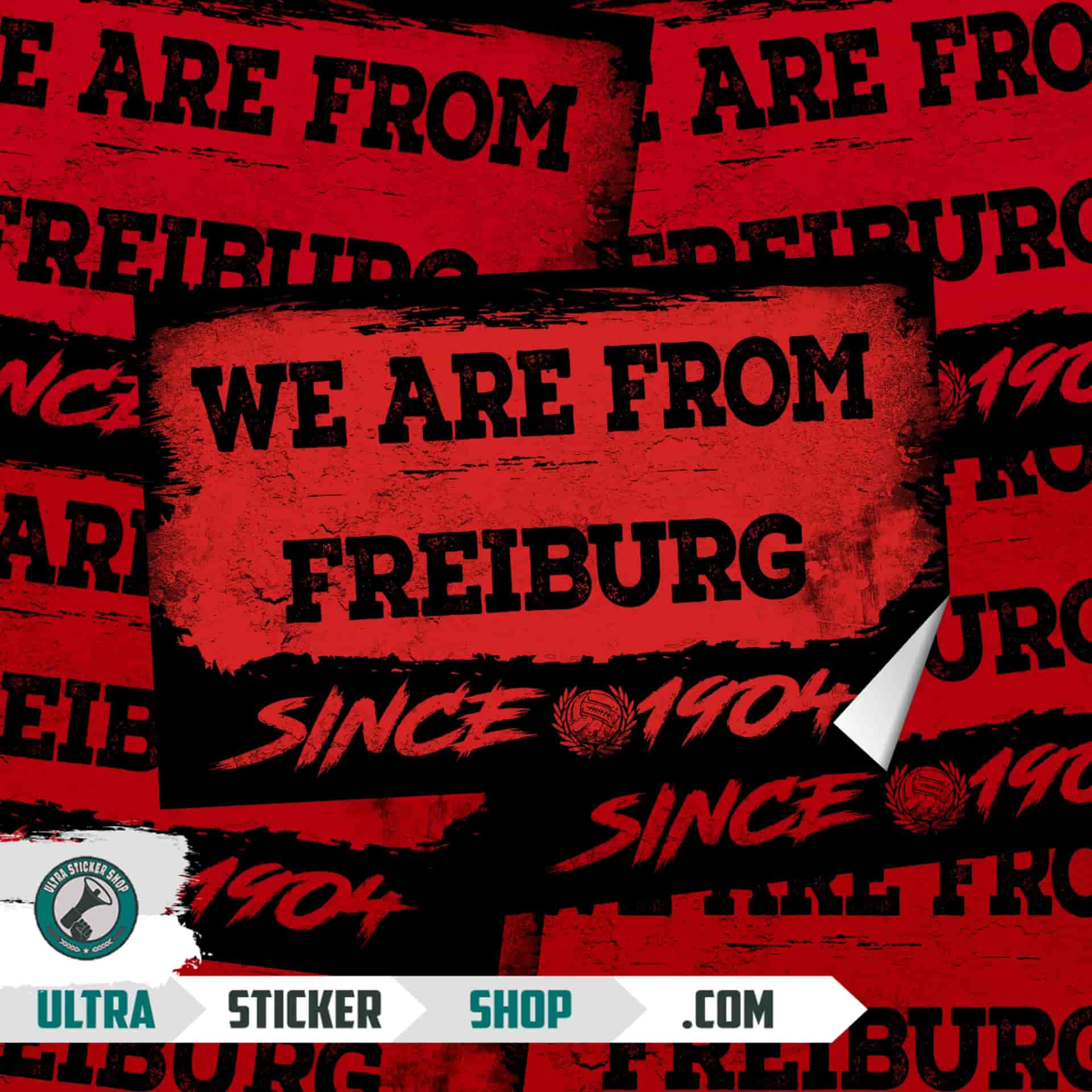 We are from Freiburg since 1904 Aufkleber