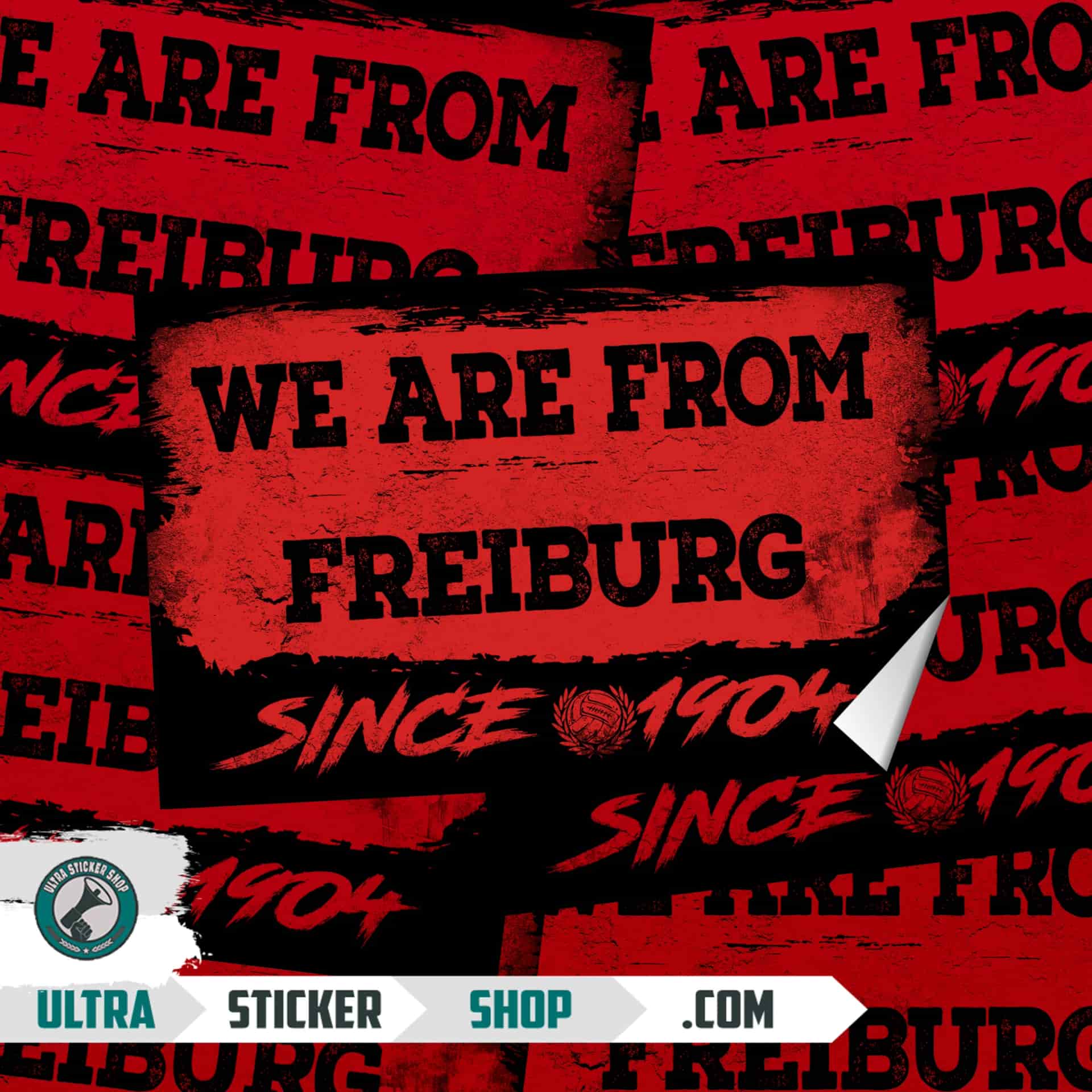 We are from Freiburg since 1904 Aufkleber