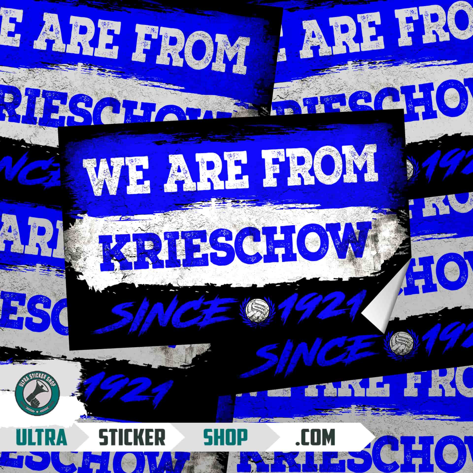 We Are From Krieschow 1921 Aufkleber