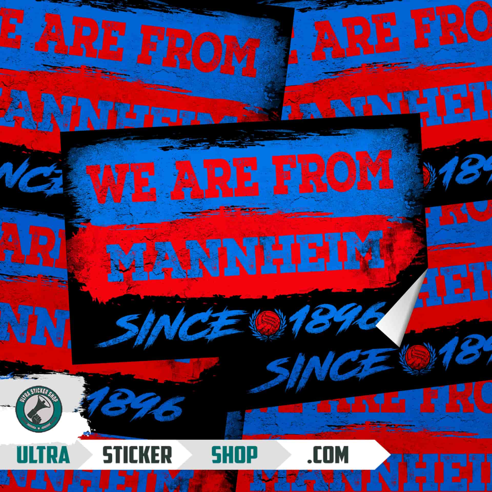 We Are From Mannheim 1896 Aufkleber