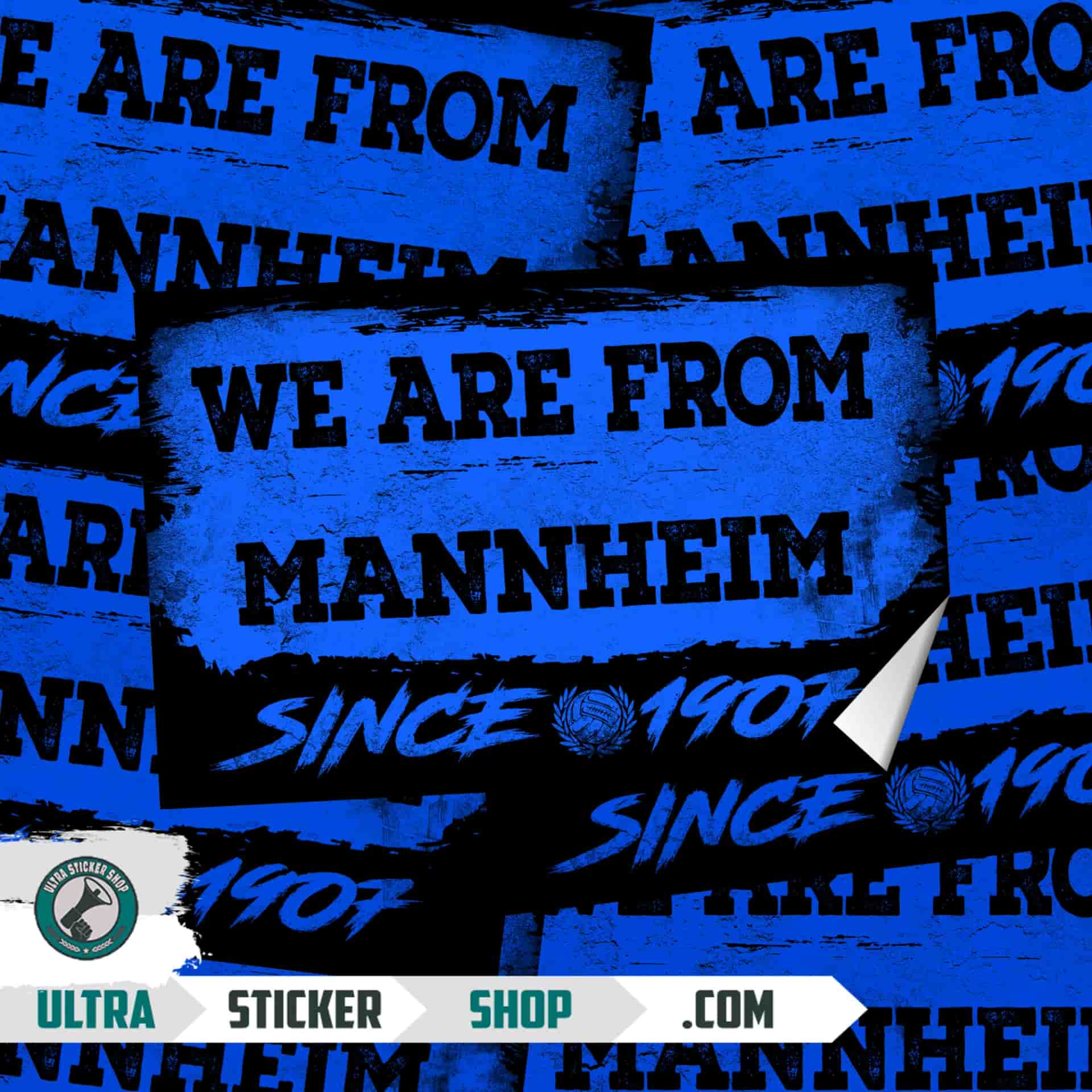 We are from Mannheim since 1907 Aufkleber