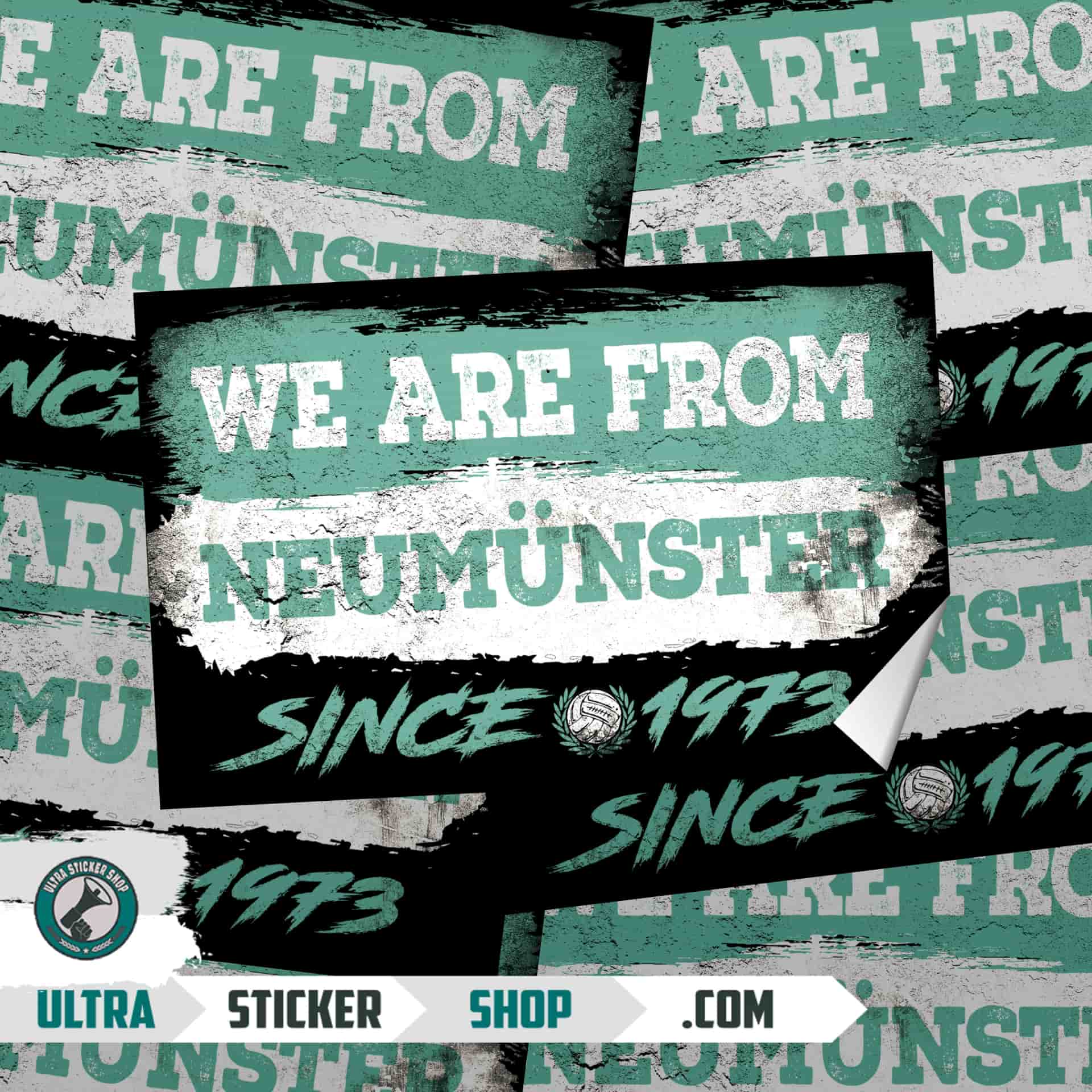 We Are From Neumünster 1973 Aufkleber