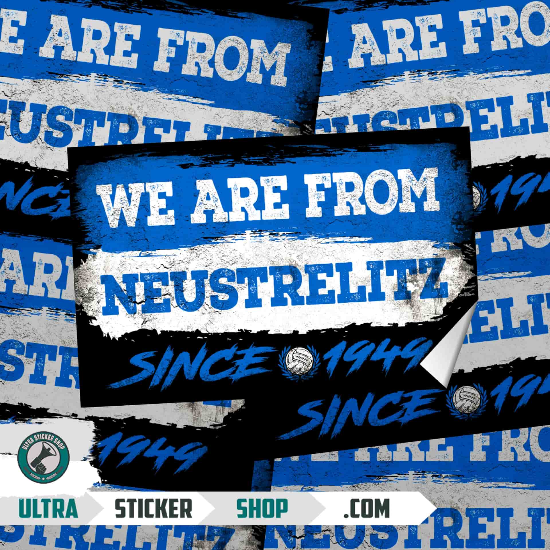 We Are From Neustrelitz 1949 Aufkleber