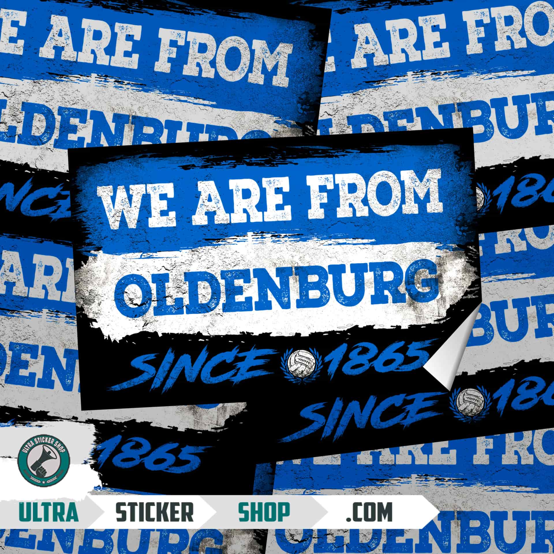 We Are From Oldenburg 1865 Aufkleber