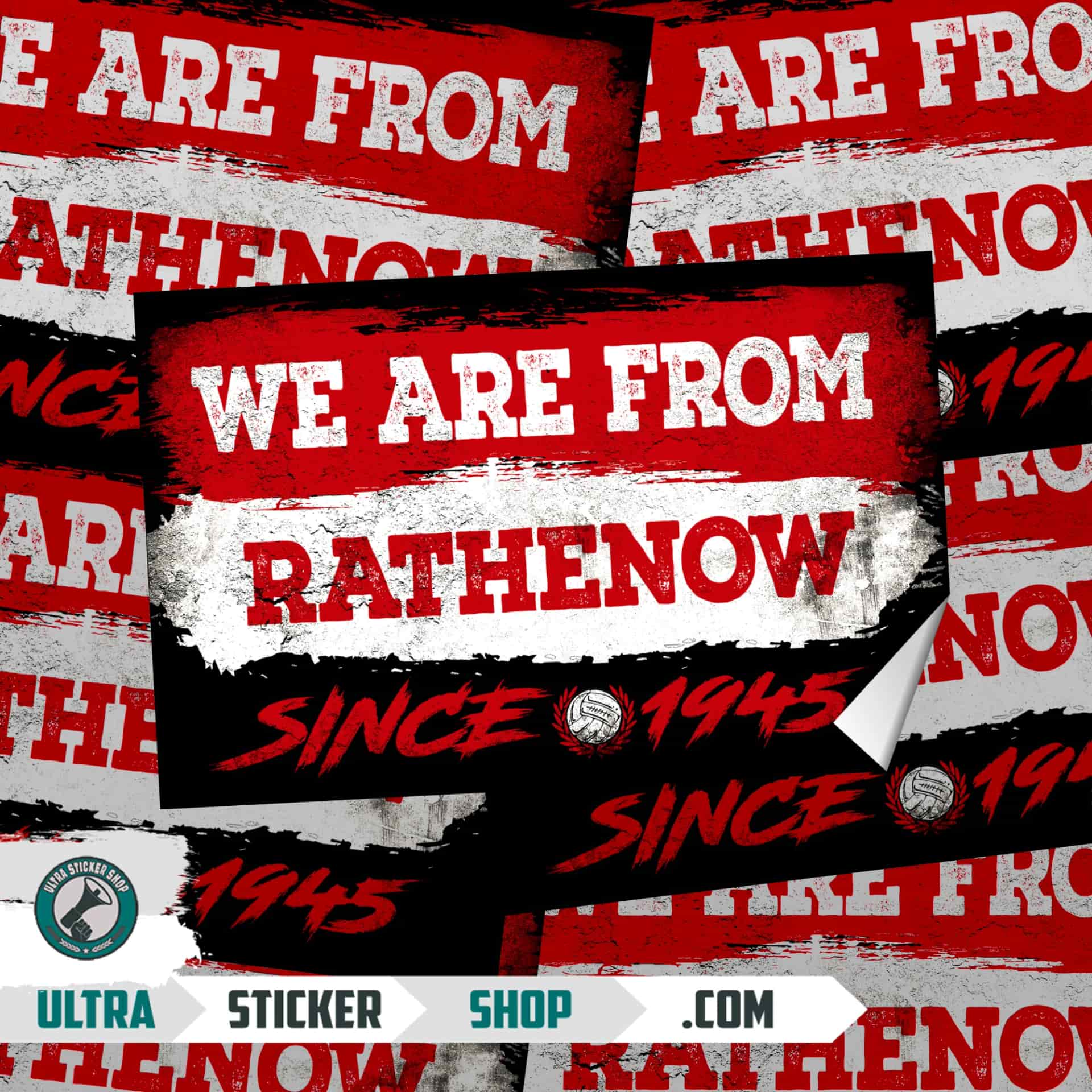 We Are From Rathenow 1945 Aufkleber
