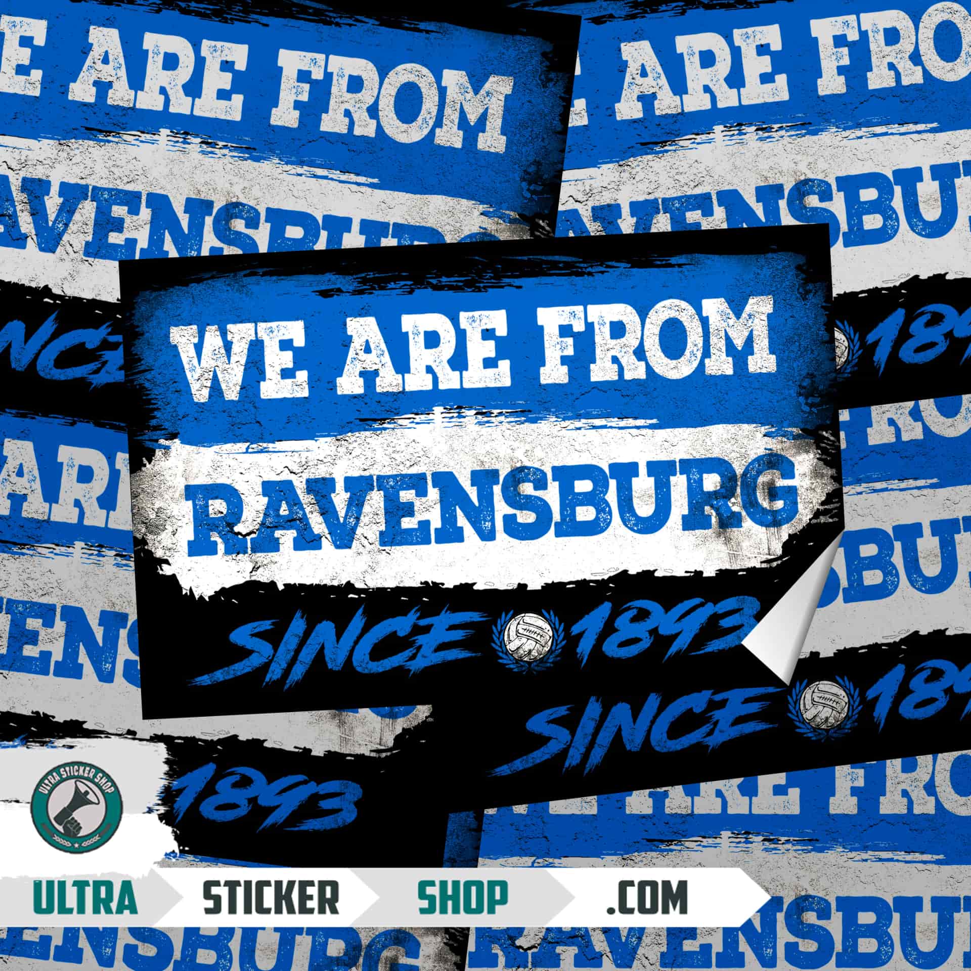 We Are From Ravensburg 1893 Aufkleber