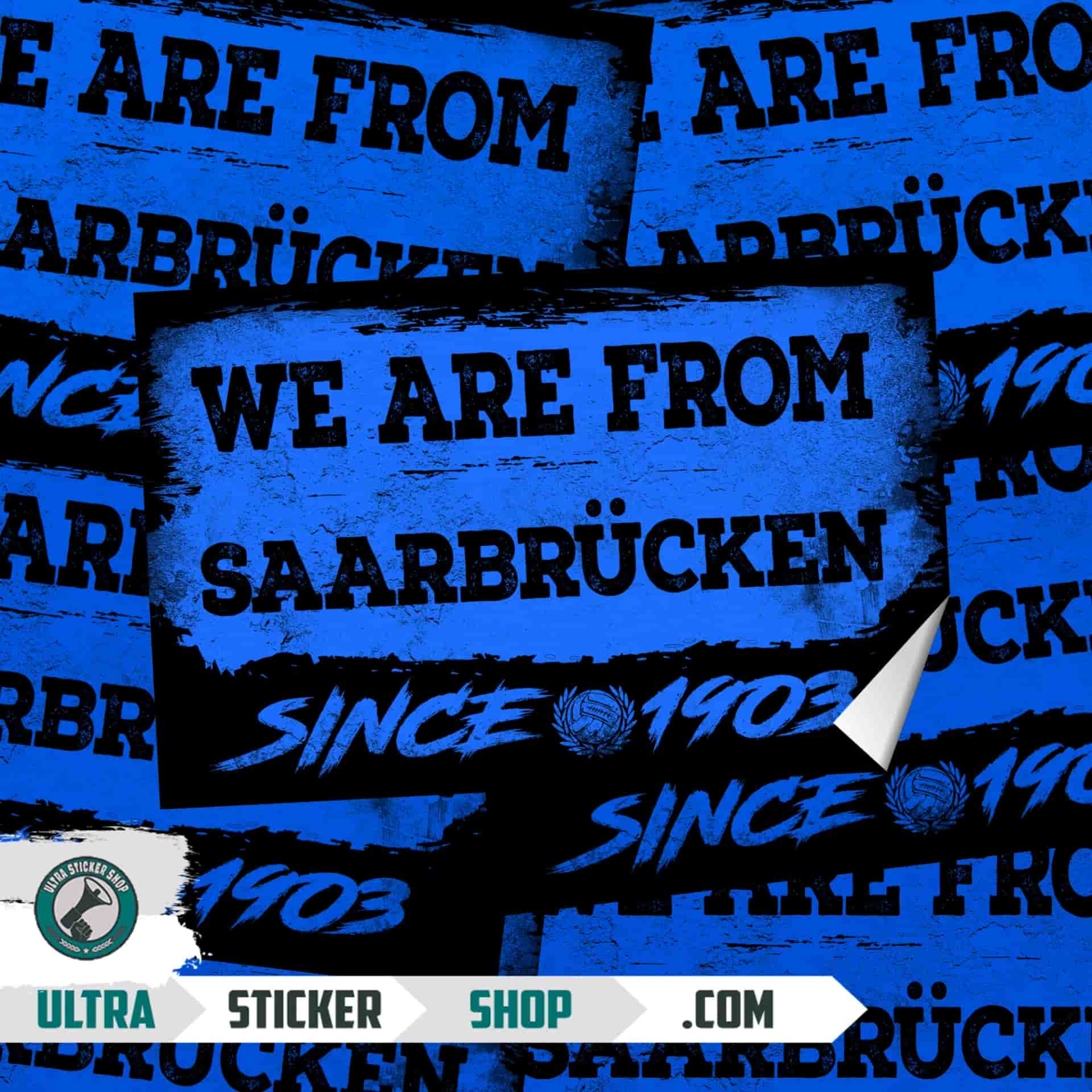 We are from Saarbrücken since 1903 Aufkleber