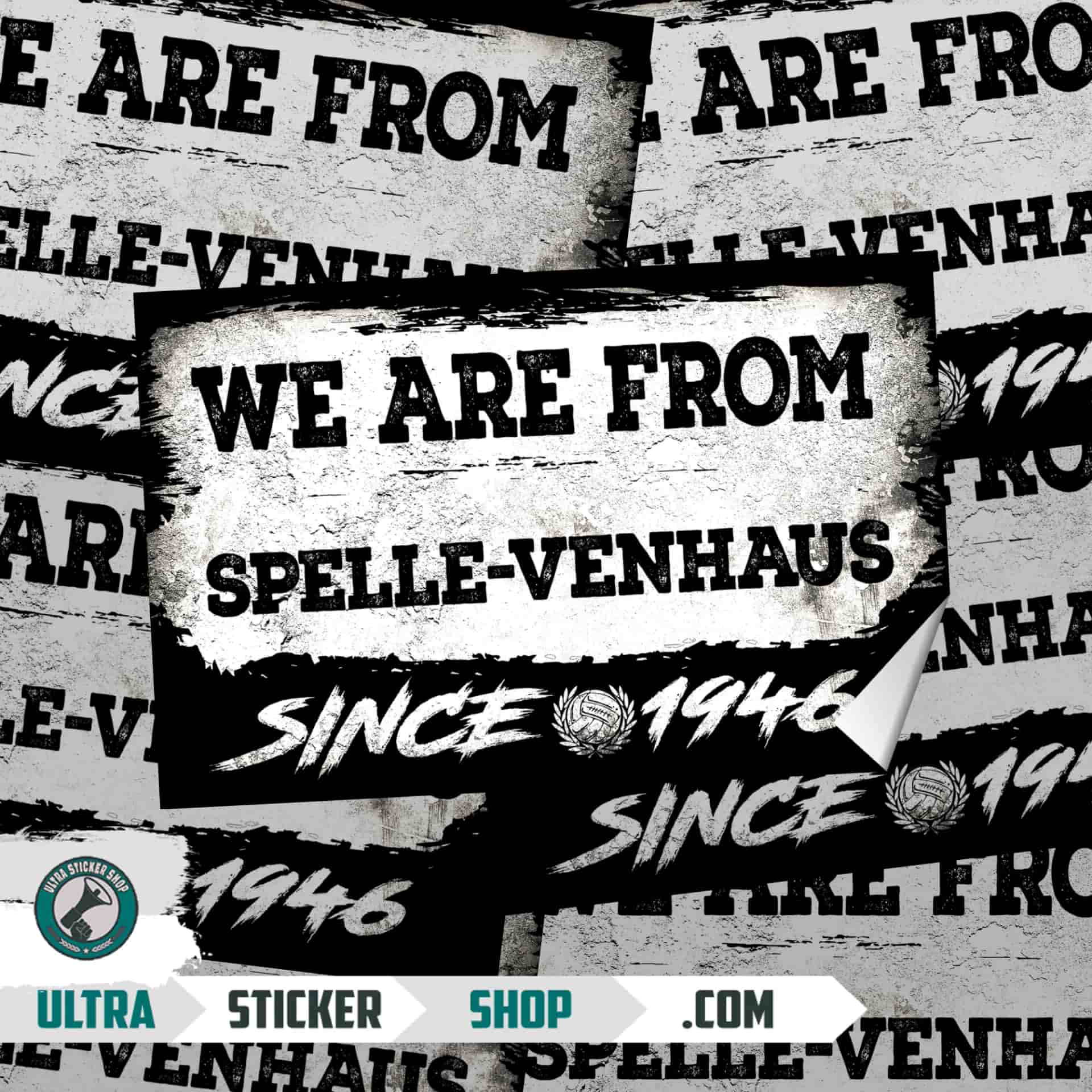 We Are From Spelle-Venhaus 1946 Aufkleber