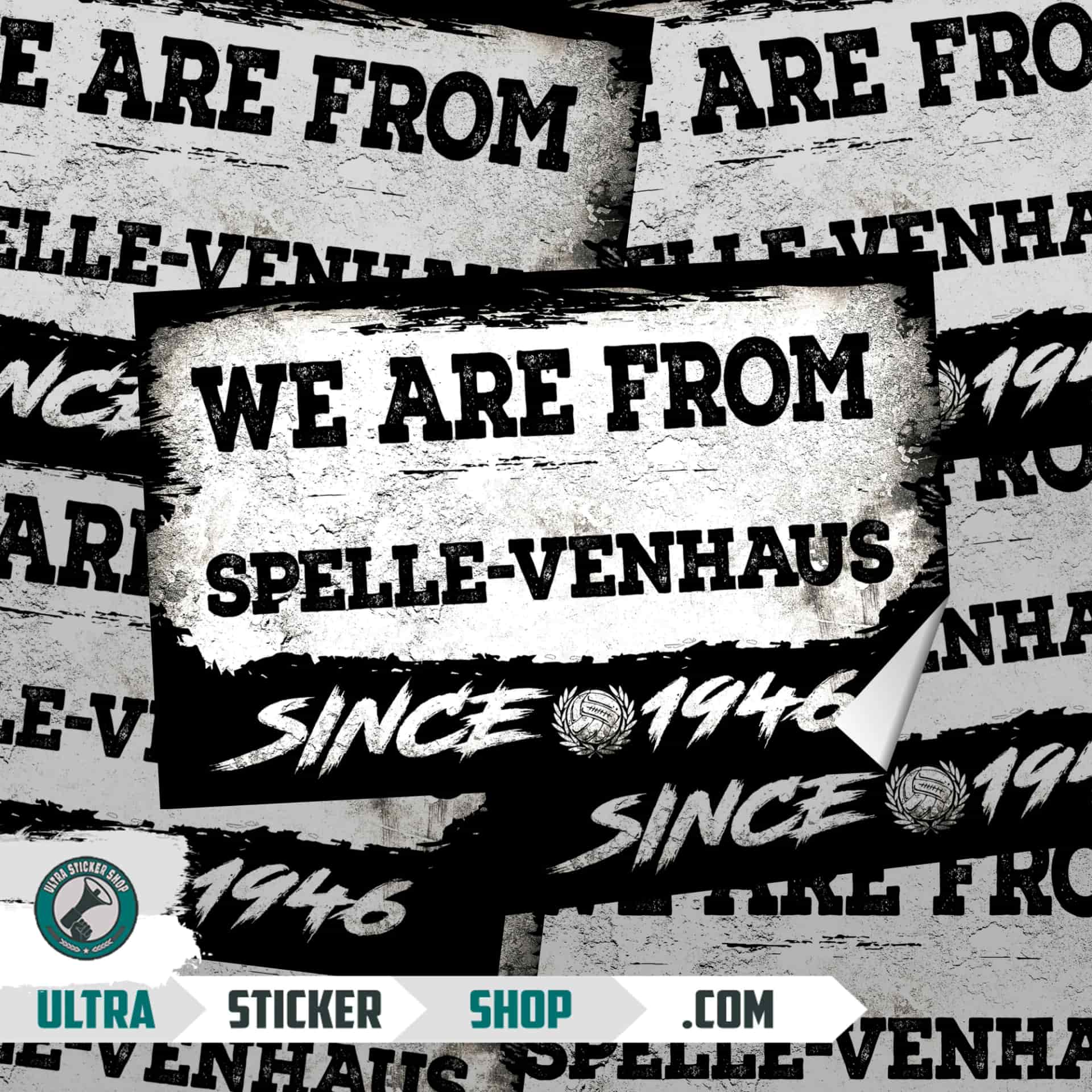 We Are From Spelle-Venhaus 1946 Aufkleber