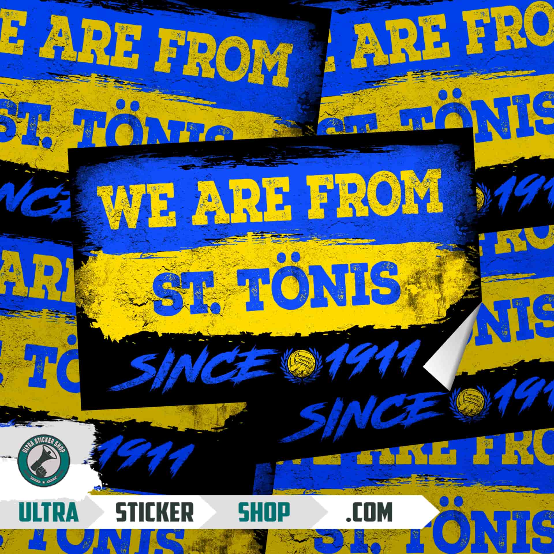 We Are From ST. Tönis 1911 Aufkleber
