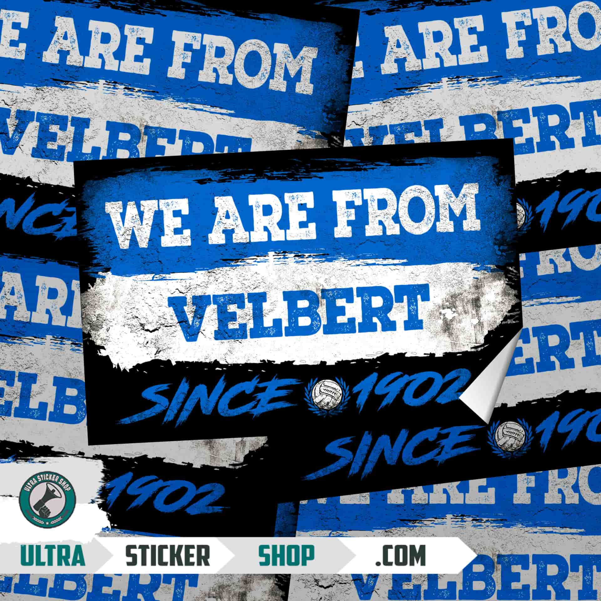We Are From Velbert 1902 Aufkleber