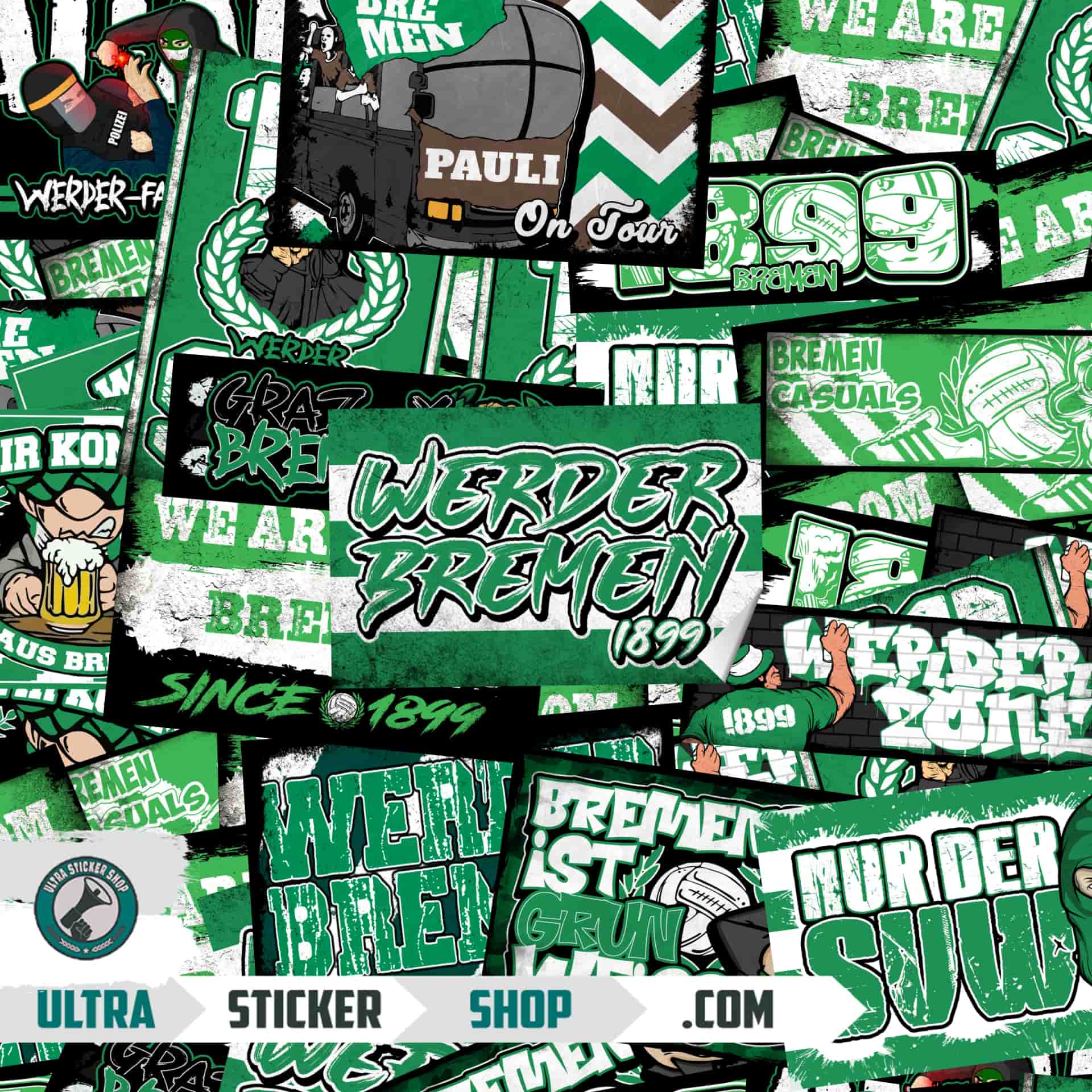 Werder Bremen Aufkleber-Mix