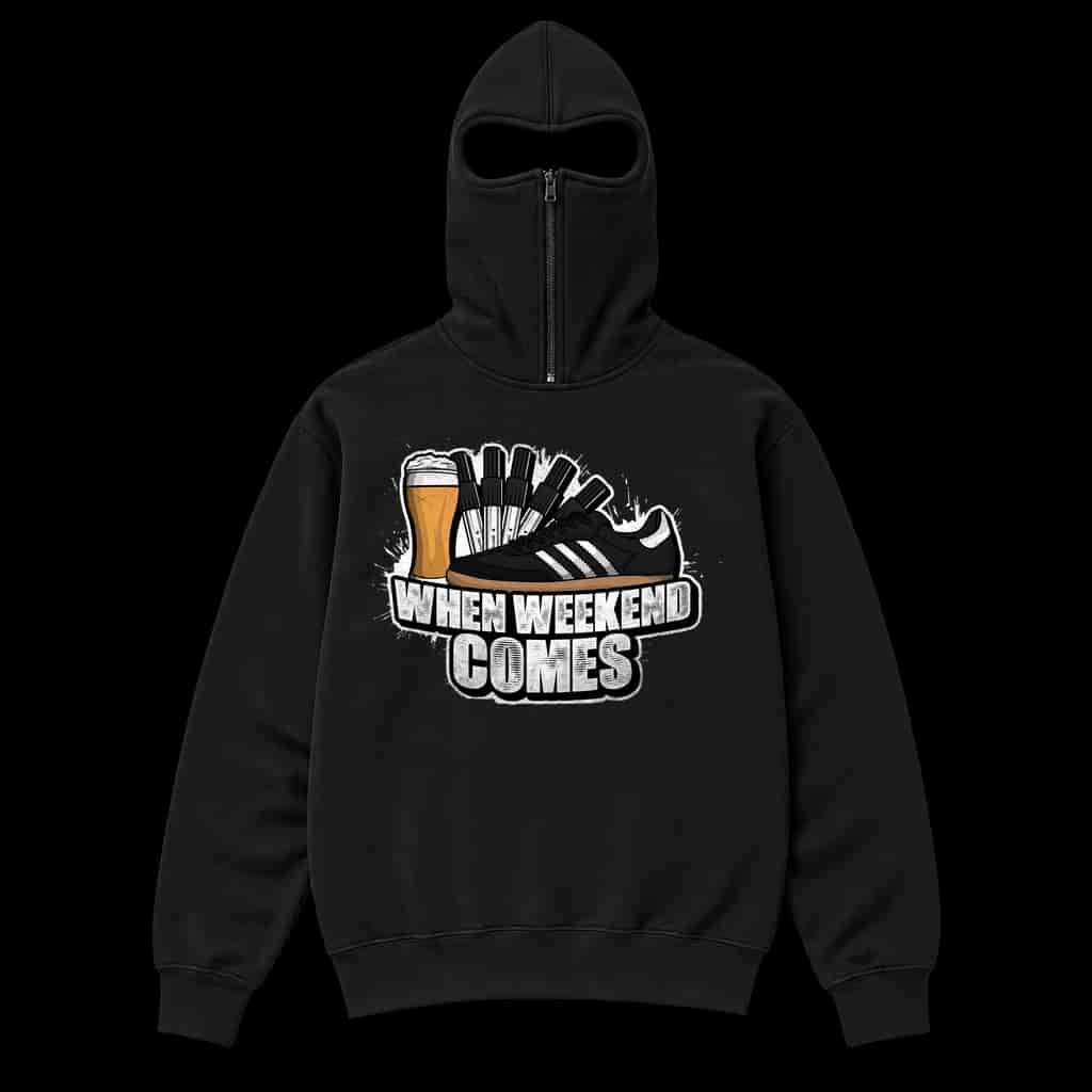 When weekend comes Ninja Kapuzenpullover